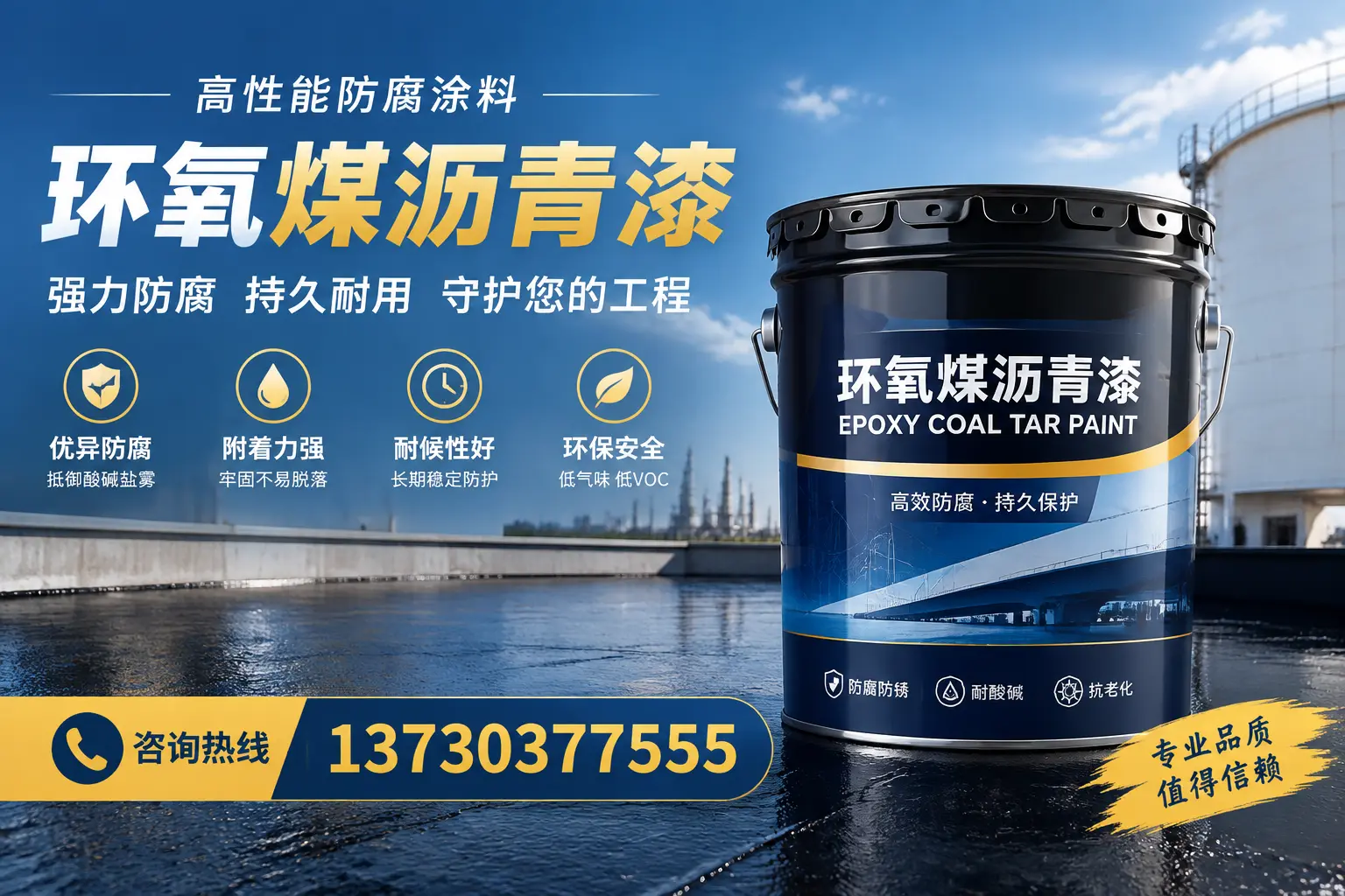 环氧煤沥青漆的耐久性分析，适合朔州的使用场景